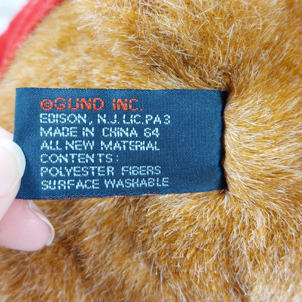 Vintage Lands End Rugby Gund Bear Plush 1995 Limited Edition Brownie Muldoon - Picture 4 of 8